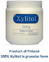 Xylitol tub